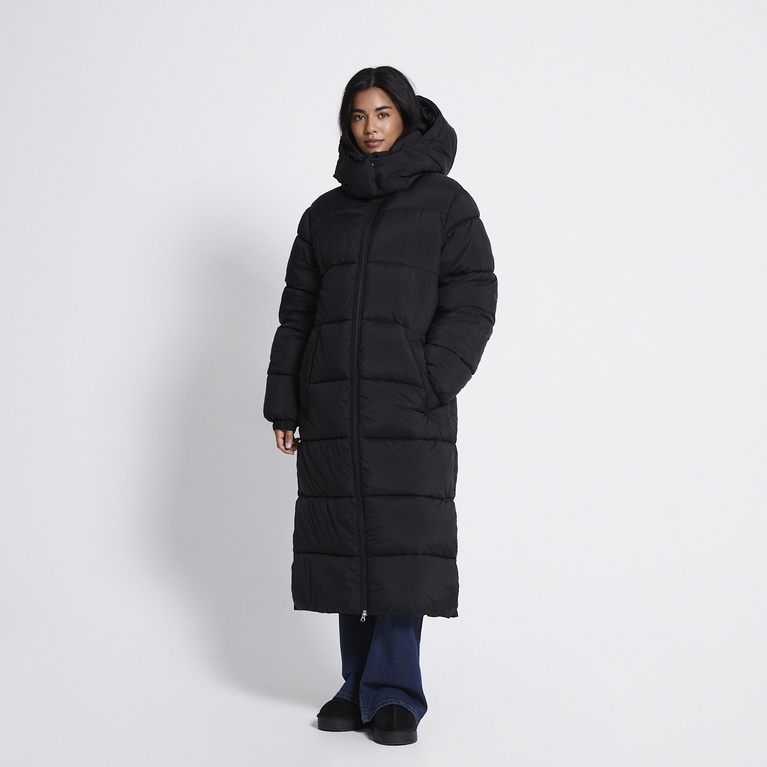 Long puffer jacket "Freja" Black